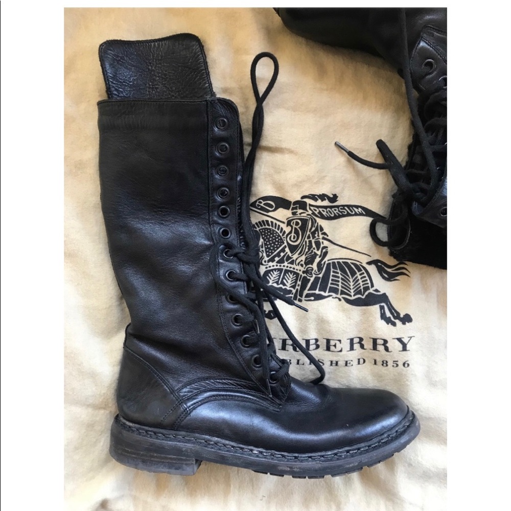 Burberry combat boots